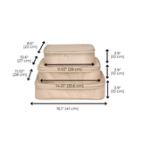 Compression Cubes & Packing Bags Set, 8-pack, Taupe From Bag-all
