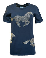 Any Old Iron Black Horsey Horsey T-Shirt from Any Old Iron