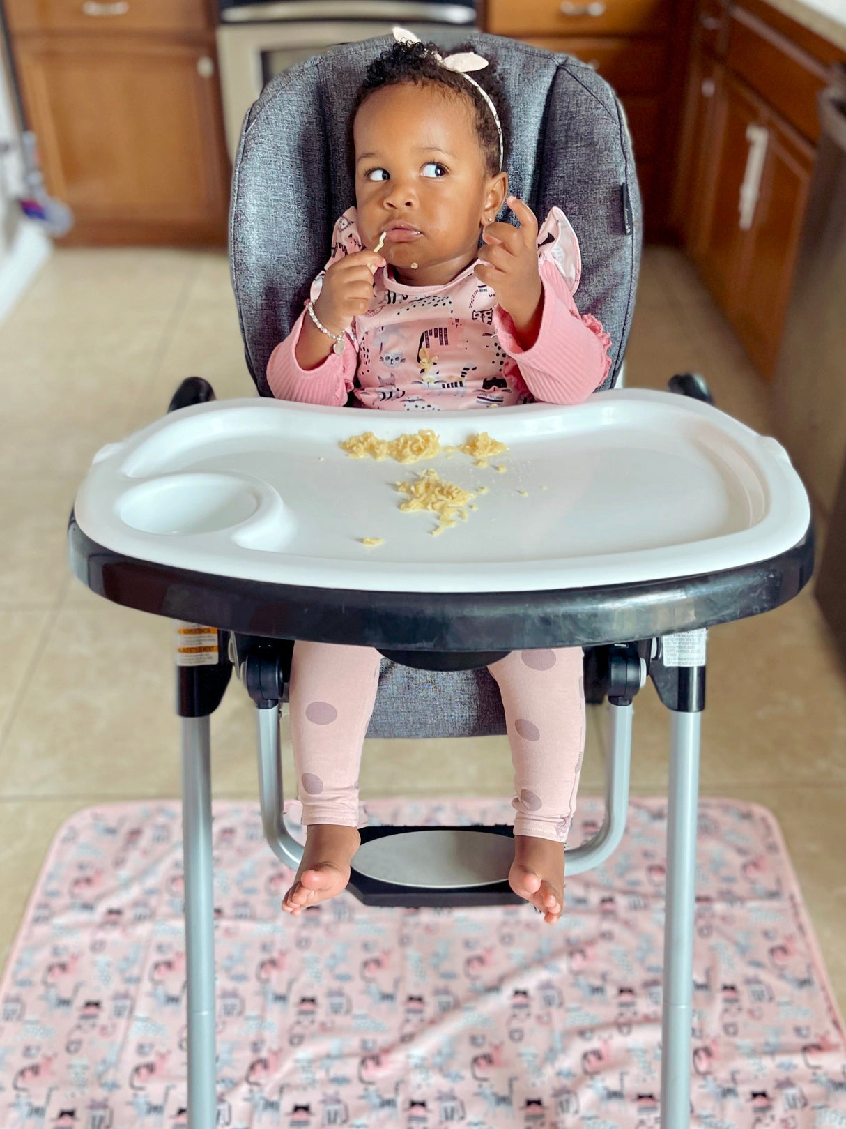 Kitty Splash Mat - A Waterproof Catch-All for Highchair Spills and More! from BapronBaby