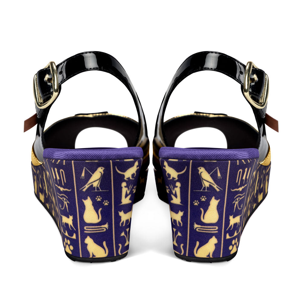 Chocolaticas® Bastet Mid Women's Sandal From Hot Chocolate Design