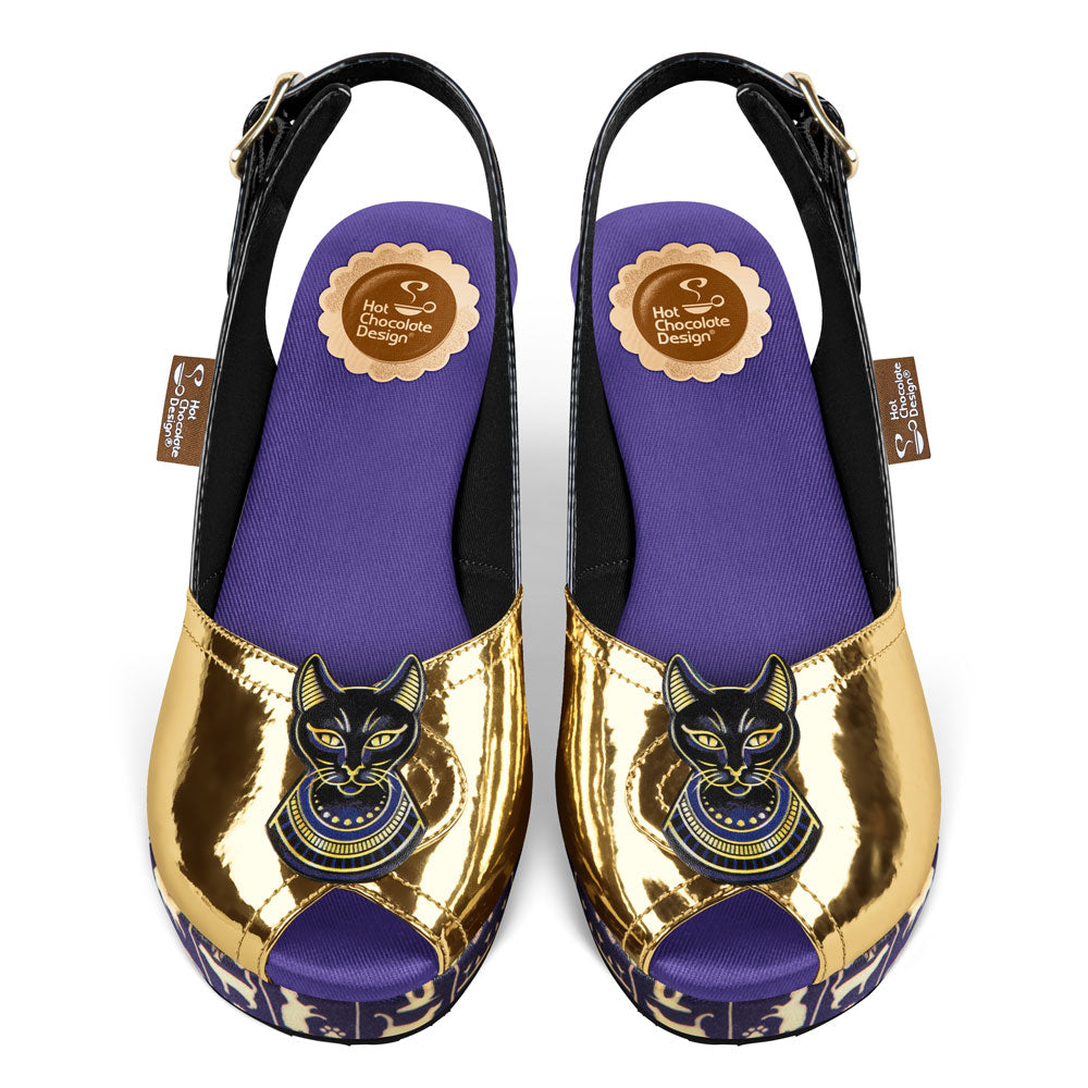 Chocolaticas® Bastet Mid Women's Sandal From Hot Chocolate Design