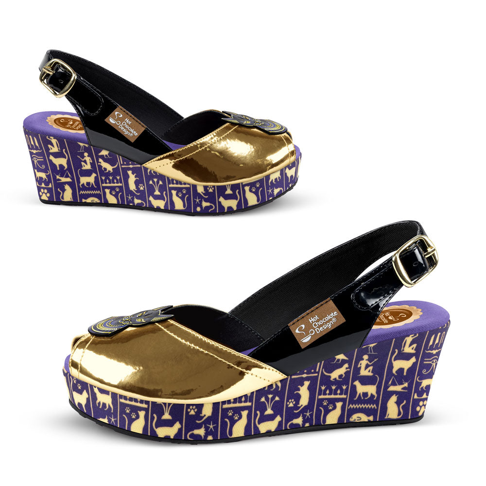 Chocolaticas® Bastet Mid Women's Sandal From Hot Chocolate Design