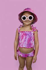 CANDY CLOUDS DREAM SMOCKED TWO PIECE SWIM SUIT from DREAM BIG LITTLE CO