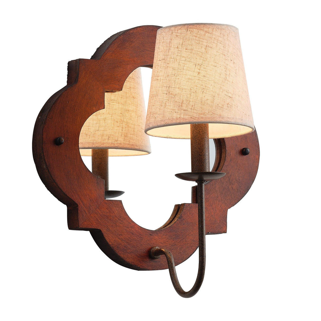 Light Modern Iron Wood Wall Sconce Lighting From ParrotUncle