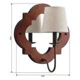 Light Modern Iron Wood Wall Sconce Lighting From ParrotUncle