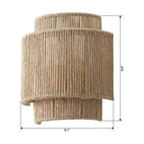 Light Farmhouse Rattan Wall Sconce Lighting From ParrotUncle