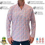 BBQ America Quarter Zip from Tropical Bros