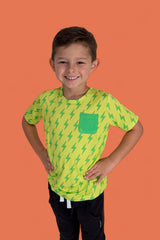 BRIGHT BOLTS DREAM POCKET TEE from DREAM BIG LITTLE CO