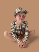 AUTUMN PLAID DREAM TRUCKER HAT from DREAM BIG LITTLE CO
