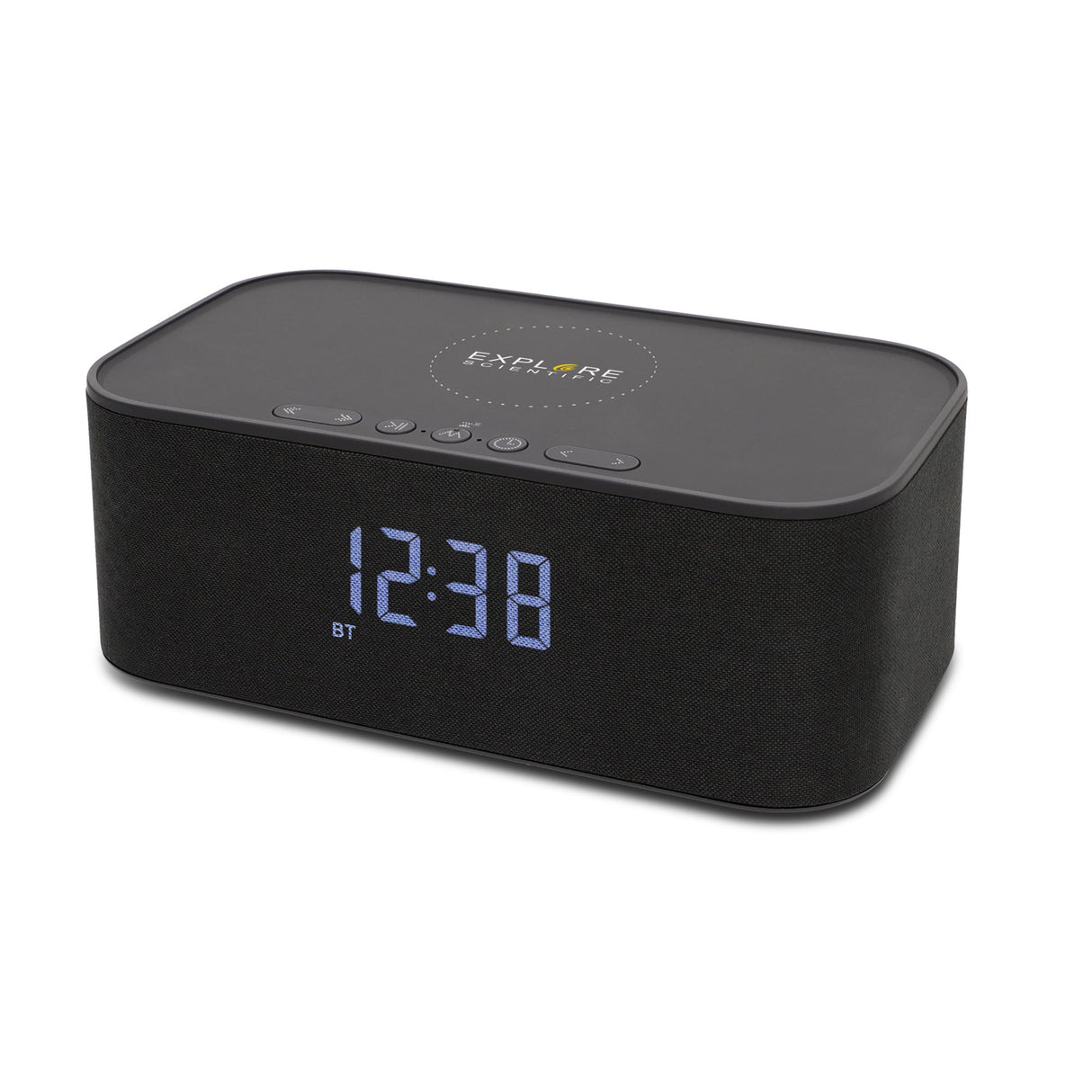 Explore Scientific Clock with BT Speaker and Wireless Charger from Explore Scientific
