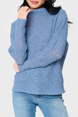 Slouchy Off Shoulder Open Stitch Sweater From Gibsonlook