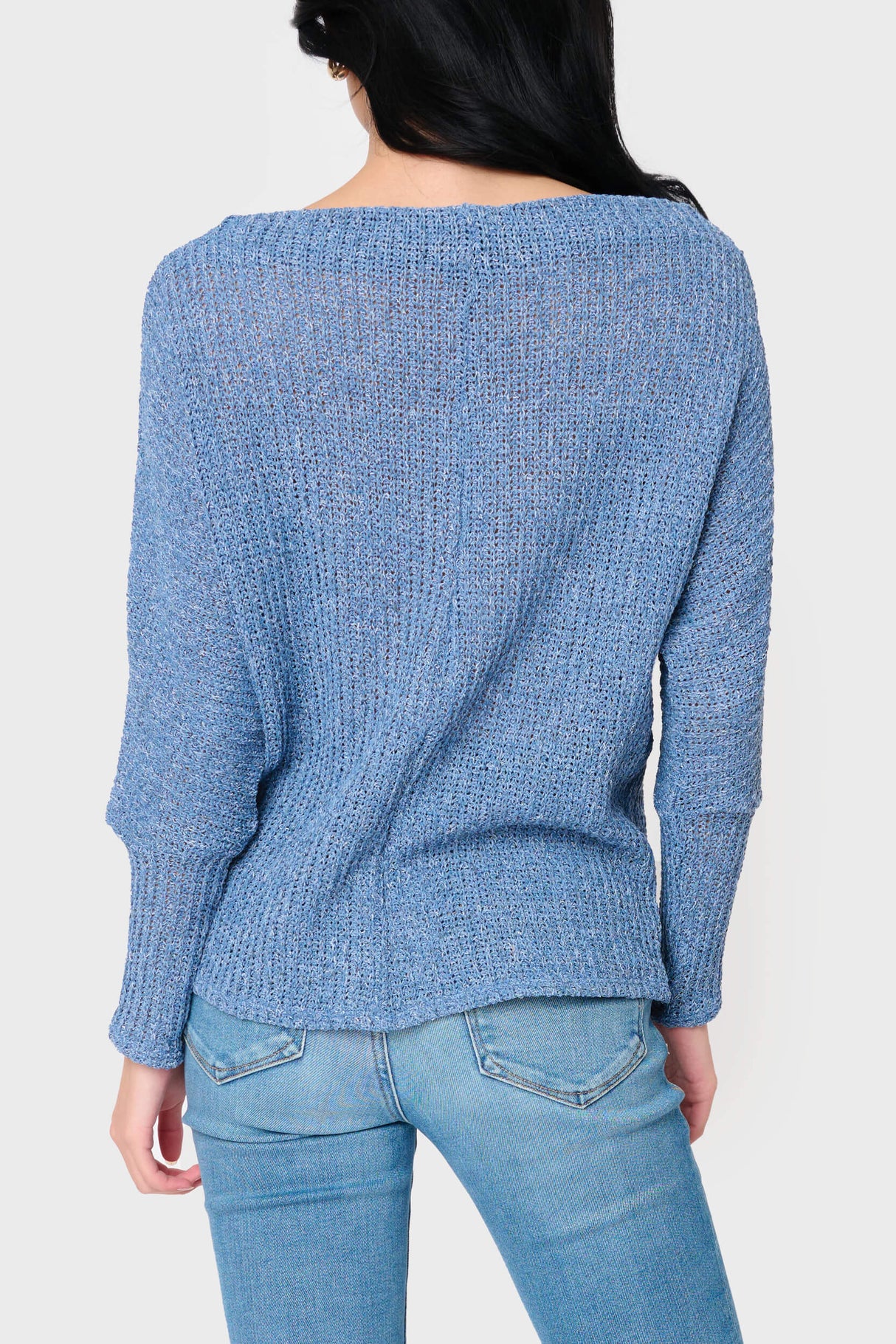Slouchy Off Shoulder Open Stitch Sweater From Gibsonlook