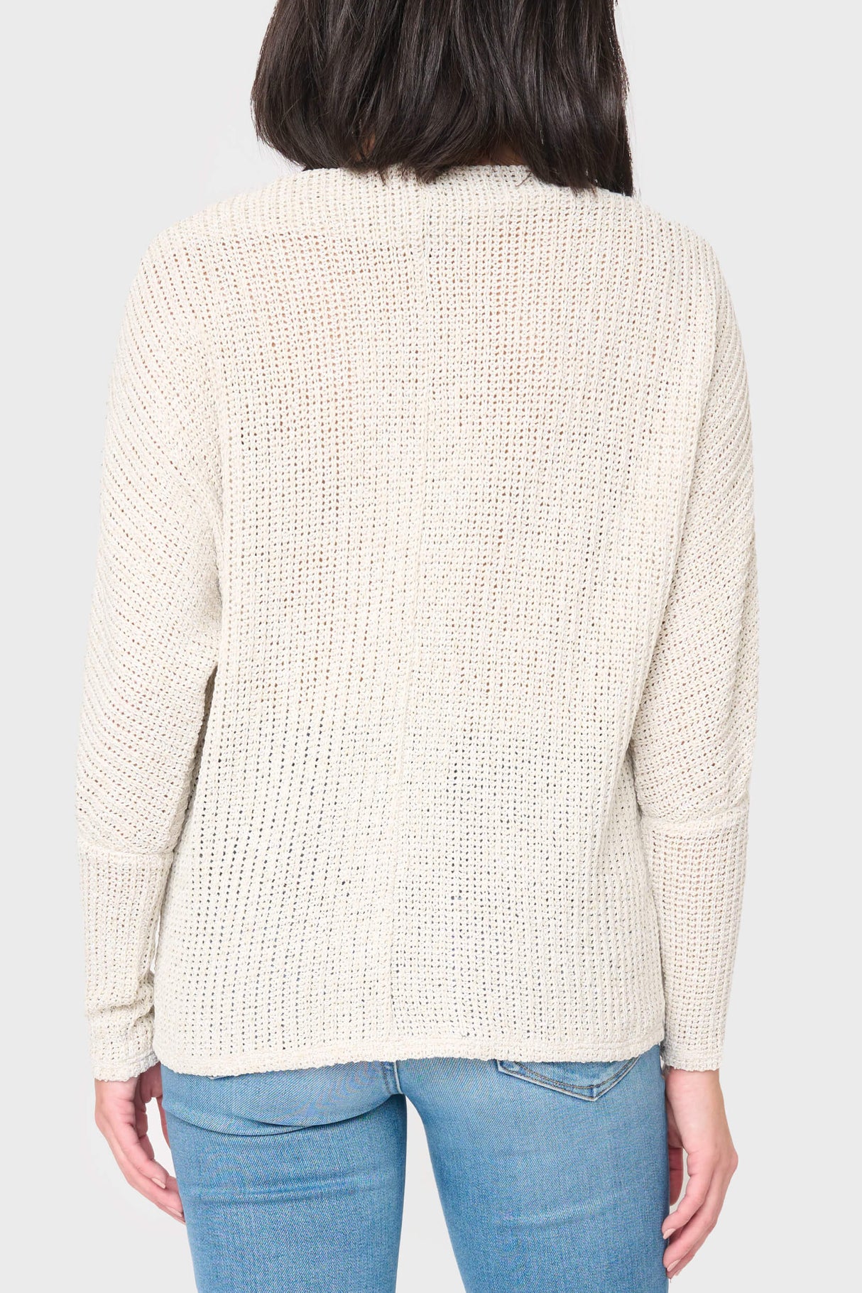 Slouchy Off Shoulder Open Stitch Sweater From Gibsonlook
