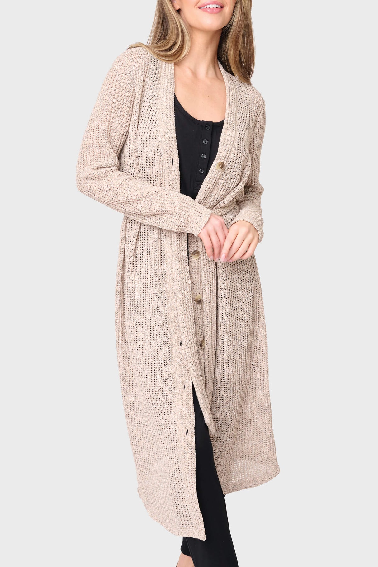 Long Sleeve Duster Cardigan from Gibsonlook