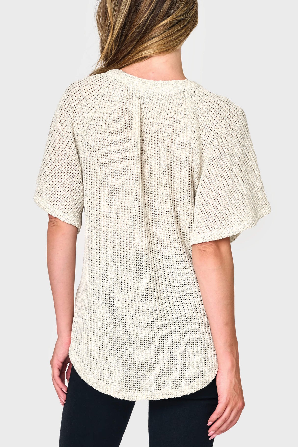 The Jordan Open Stitch Henley  From Gibsonlook