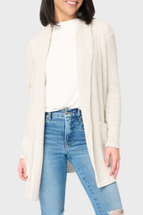 Shawl Collar Long Cardigan from Gibsonlook
