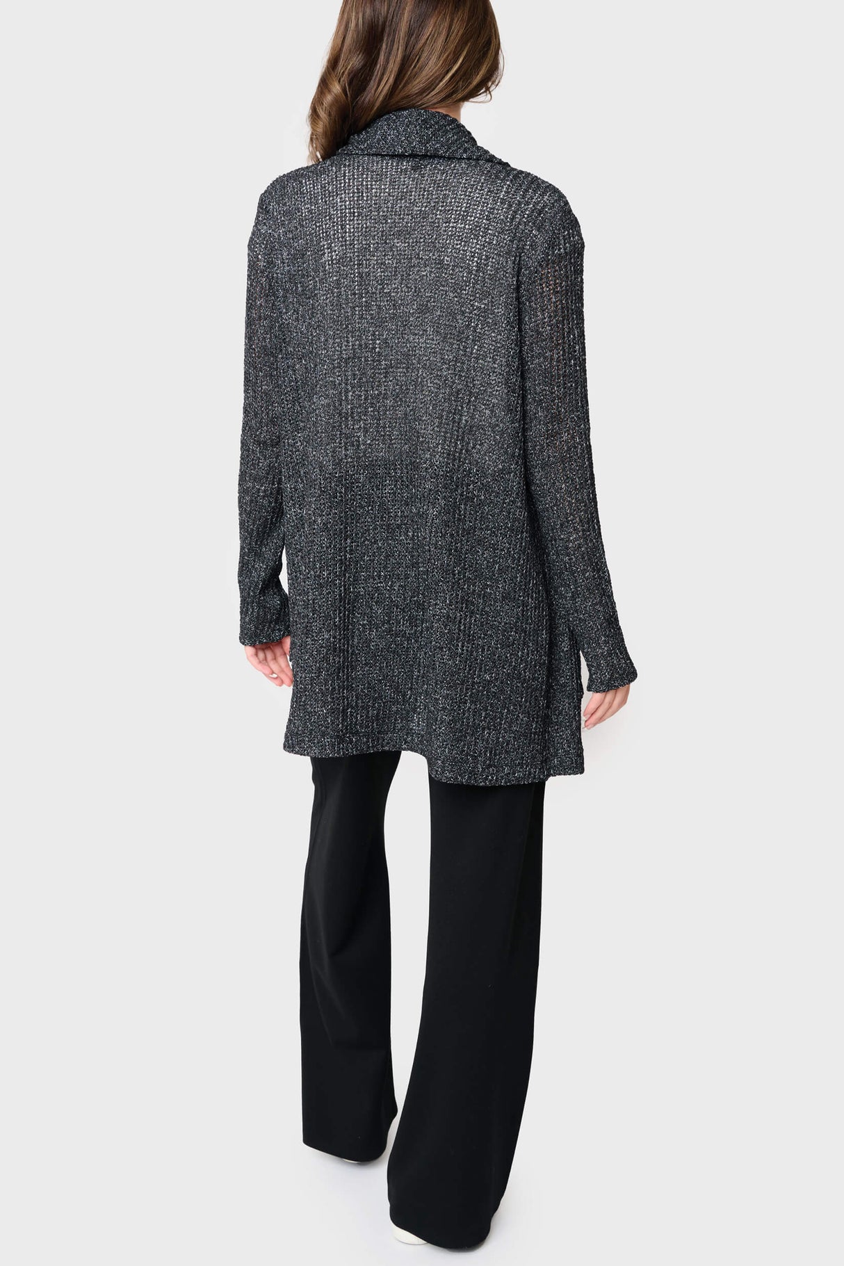 Shawl Collar Long Cardigan from Gibsonlook