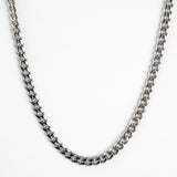 Classic Cuban Silver Chain - 5mm From Vintage Gentlemen