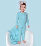 CAPRI BLUE RIB DREAM ROMPER from DREAM BIG LITTLE CO