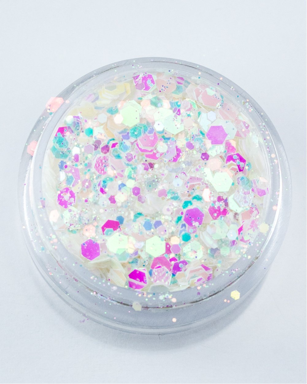 BDay Cake - Chunky Iridescent White Glitter from Lunautics