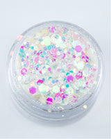 BDay Cake - Chunky Iridescent White Glitter from Lunautics