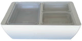 REVO MIX Pan Set | Polycarbonate 2.5" deep | One 1/2 Size and Two 1/4 size food pans From REVO COOLERS, LLC