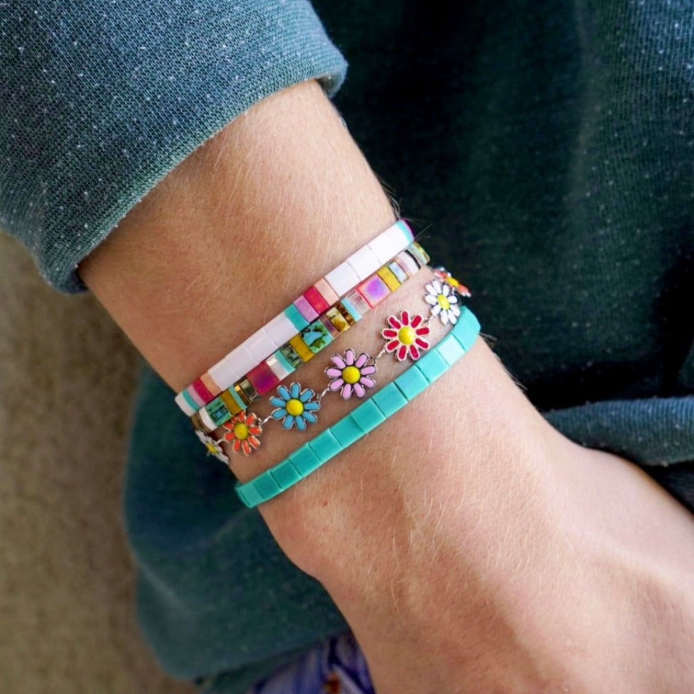 BEACH BUM - Tila Bead Bracelet Stack of 3 from Mack & Rex