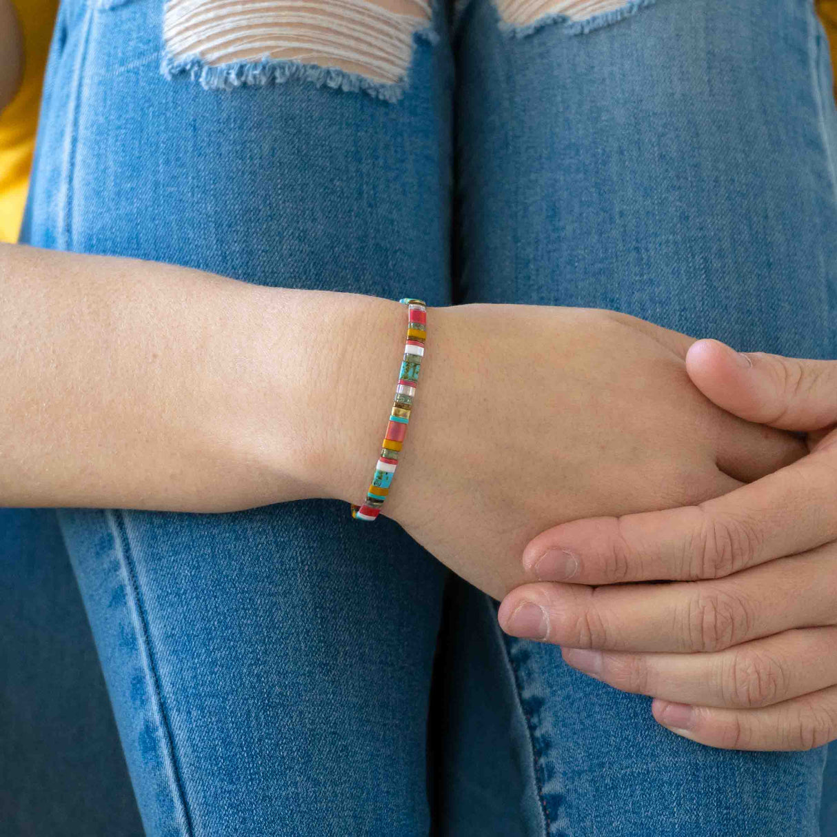 BEACH BUM - Tila Bead Bracelet Stack of 3 from Mack & Rex