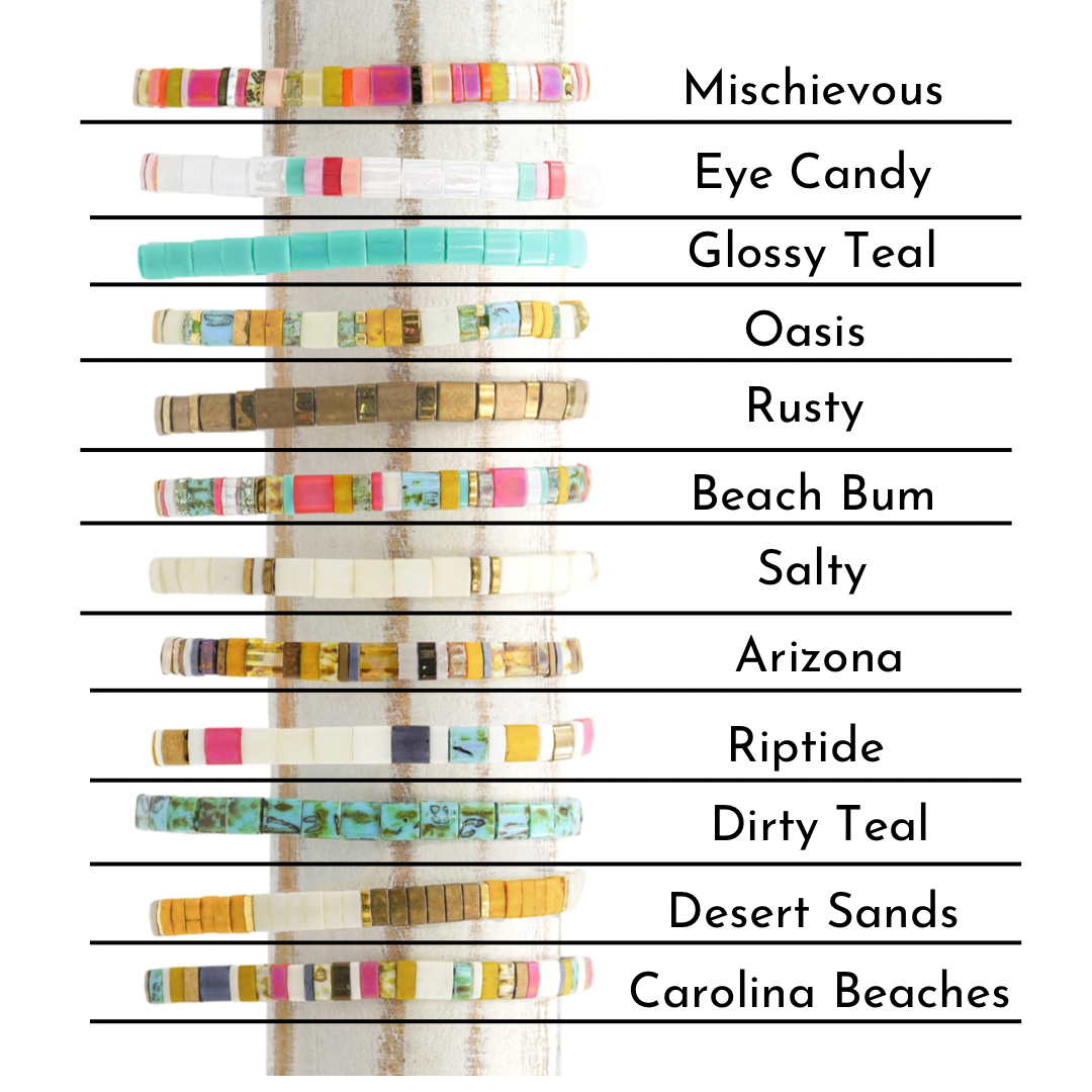 BEACHY - Tila Bead Bracelets from Mack & Rex