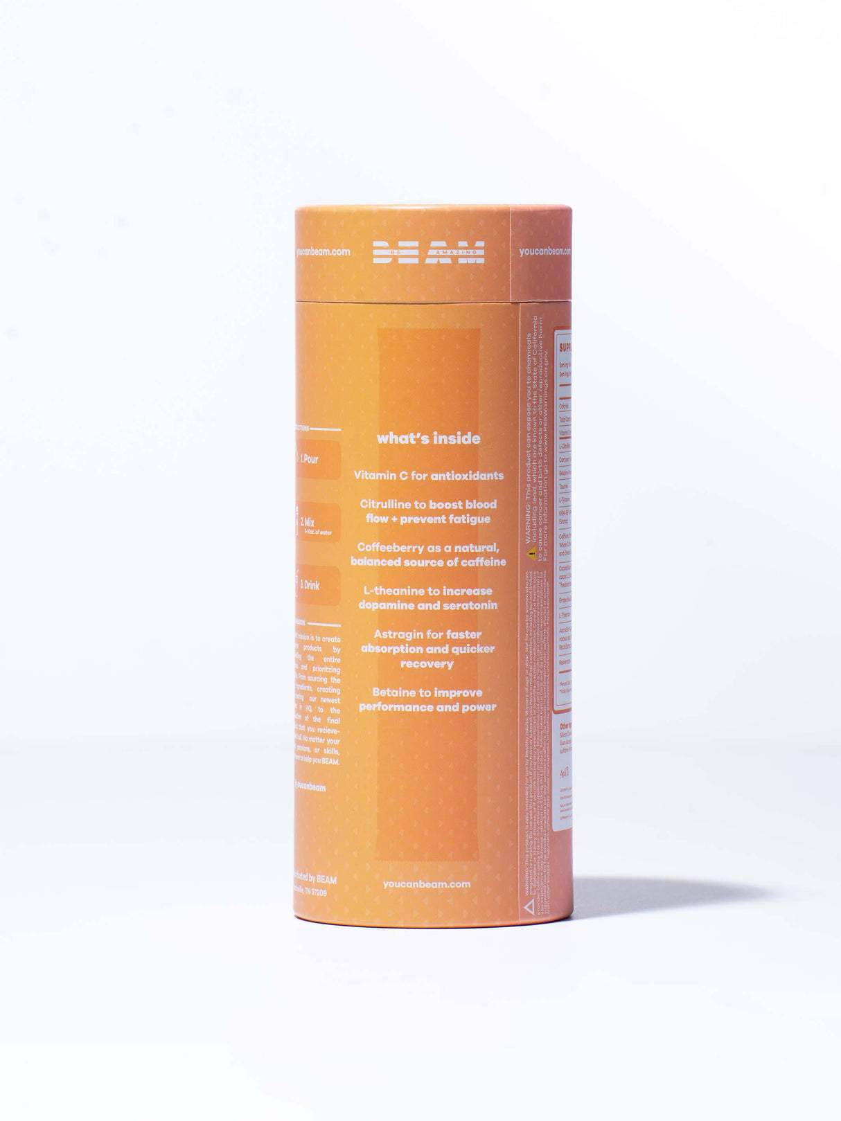 pre workout travel sticks From BEAM