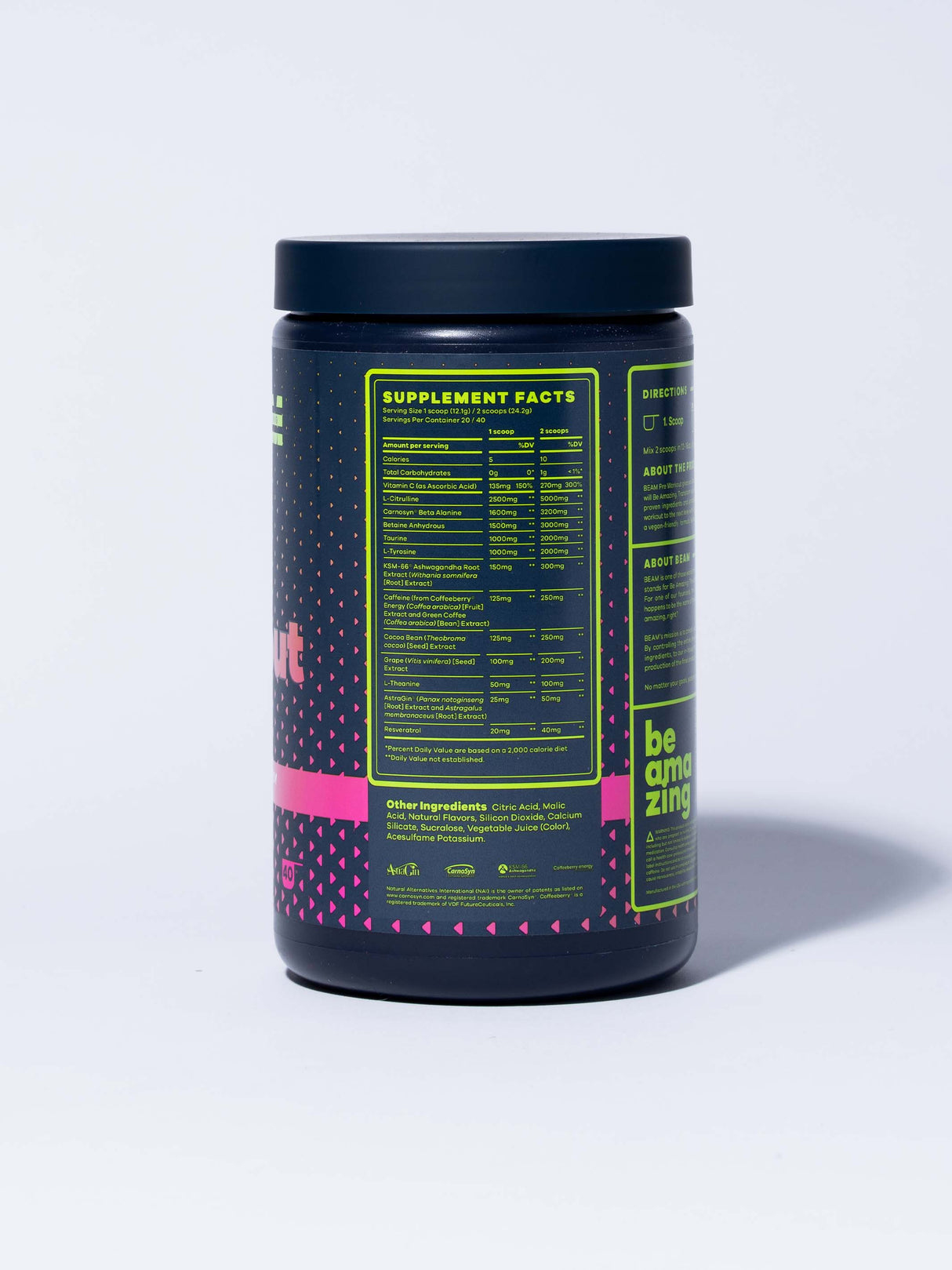 pre workout from BEAM