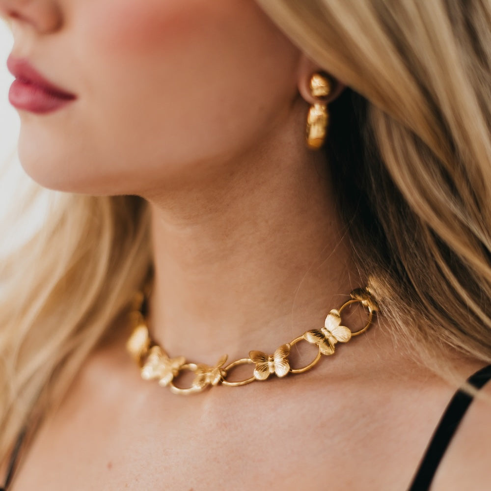 Beatrice Butterfly Chain Necklace - WATERPROOF from Pretty Simple