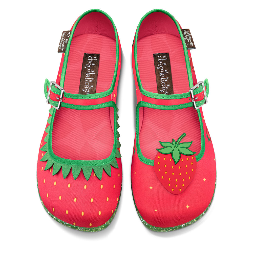 Chocolaticas® Berry Bliss Women's Mary Jane Flat from Hot Chocolate Design