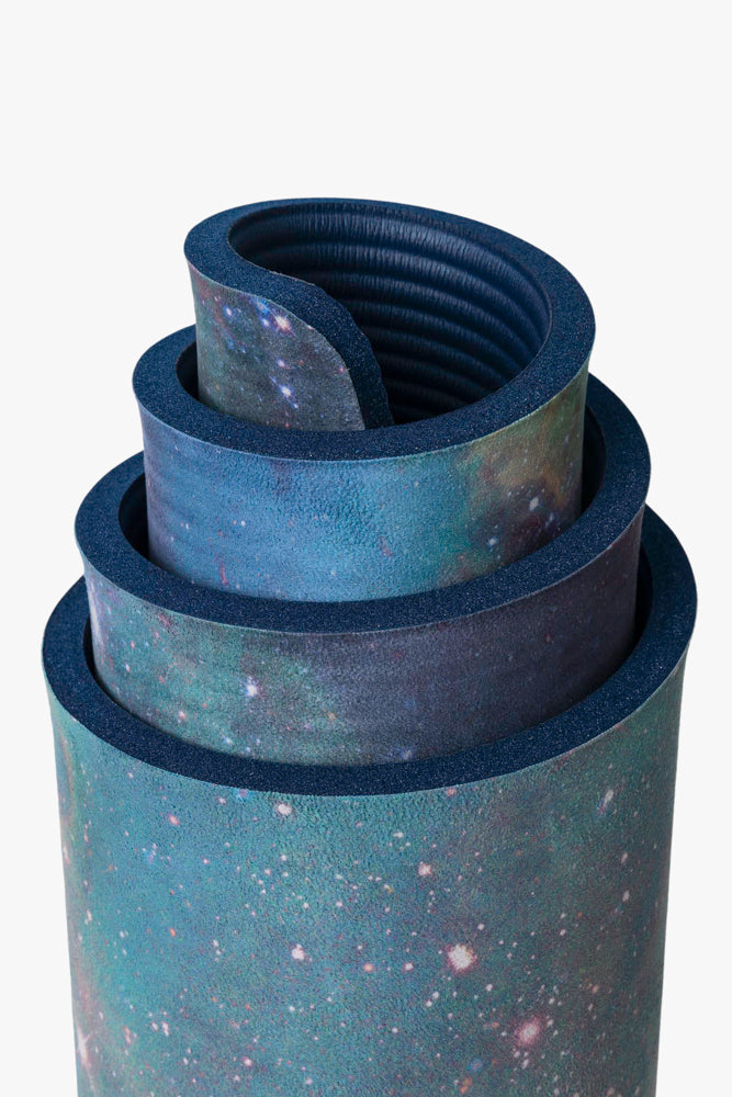 CloudCushion Vegan Suede Yoga Mat - Cool Cosmos 0.5" Thick from POPFLEX