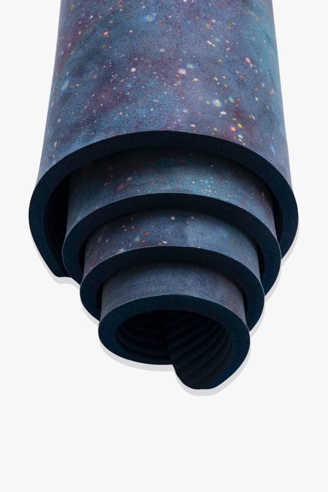 CloudCushion Vegan Suede Yoga Mat - Cool Cosmos 0.5" Thick from POPFLEX