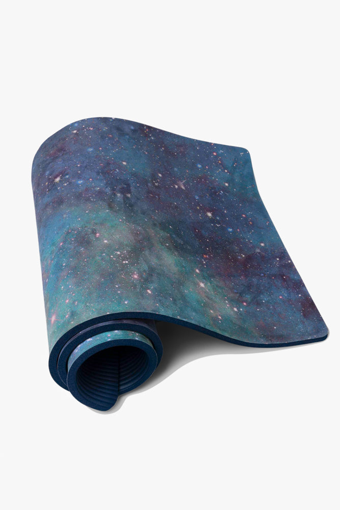 CloudCushion Vegan Suede Yoga Mat - Cool Cosmos 0.5" Thick from POPFLEX
