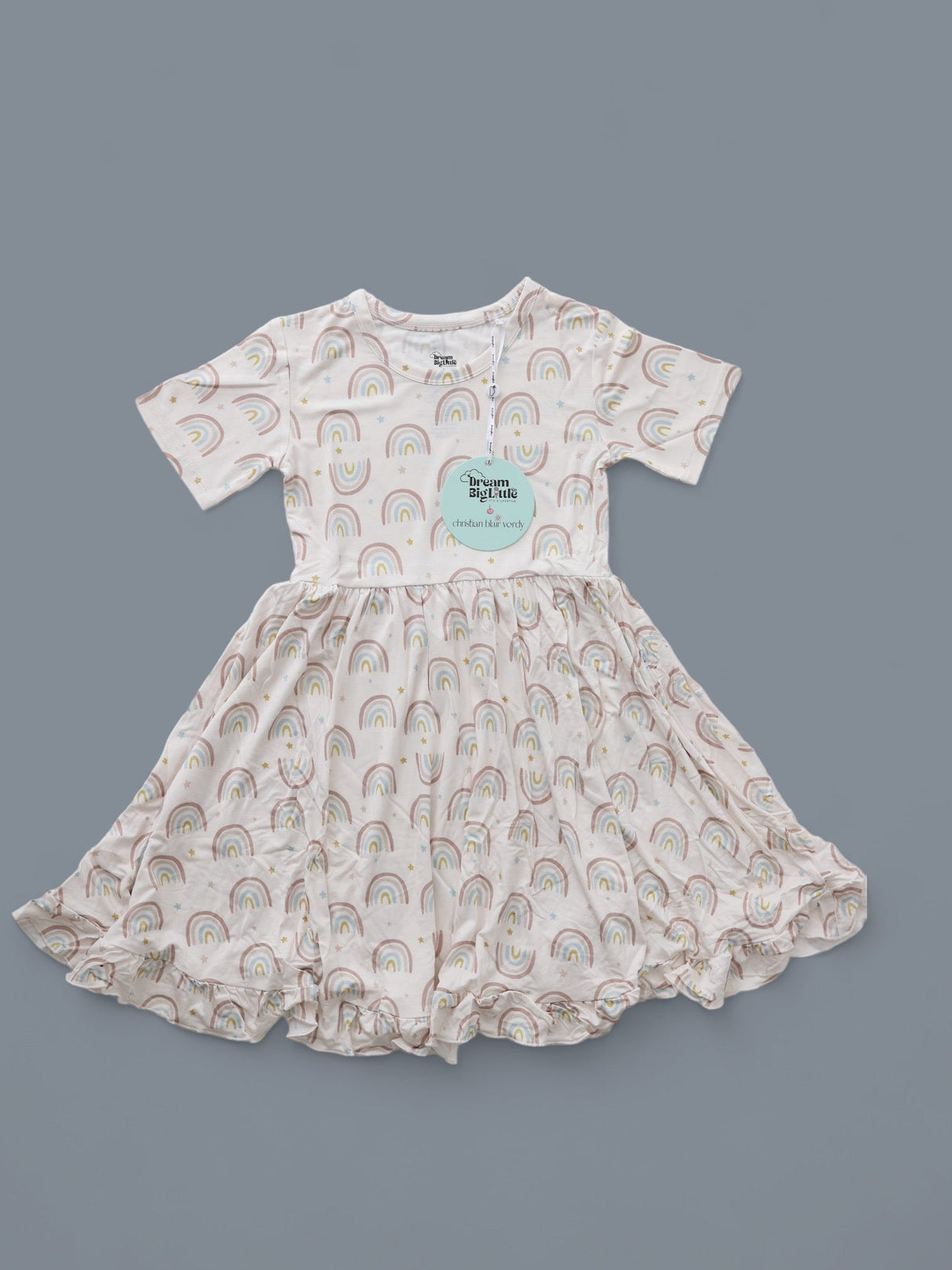 EXCLUSIVE RALEIGH'S RAINBOWS DREAM RUFFLE DRESS from DREAM BIG LITTLE CO