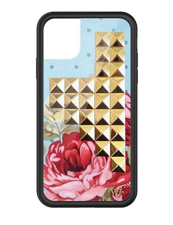 Blue Floral Stud iPhone Case from Wildflower Cases
