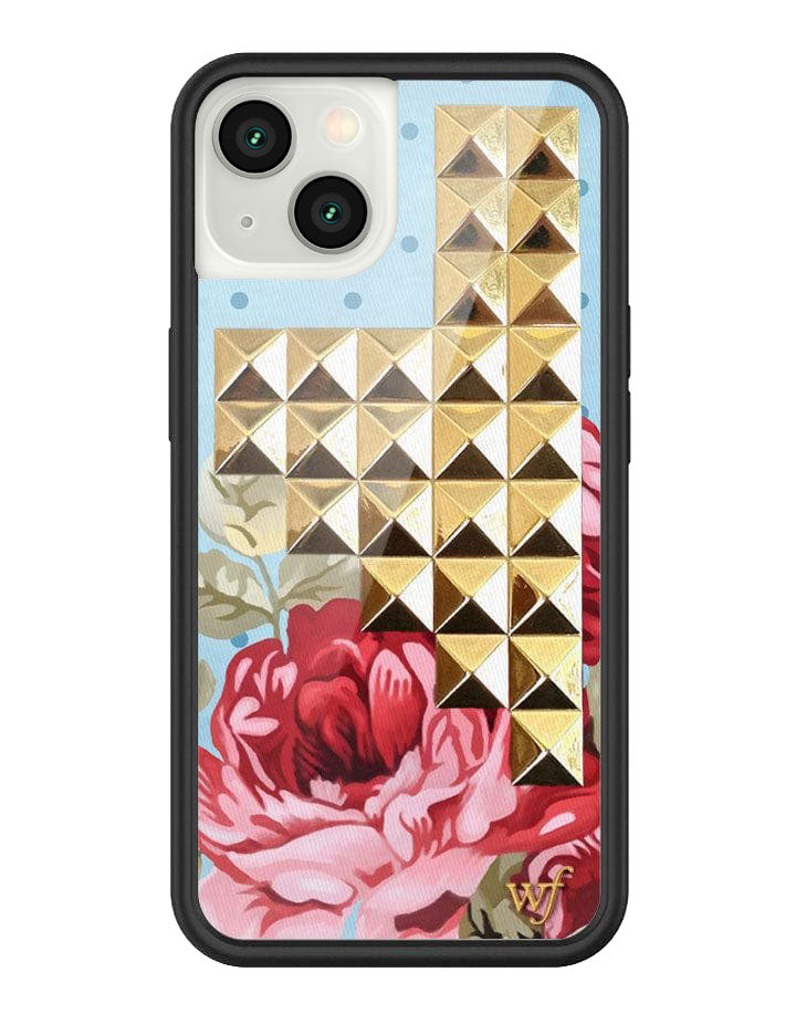 Blue Floral Stud iPhone Case from Wildflower Cases