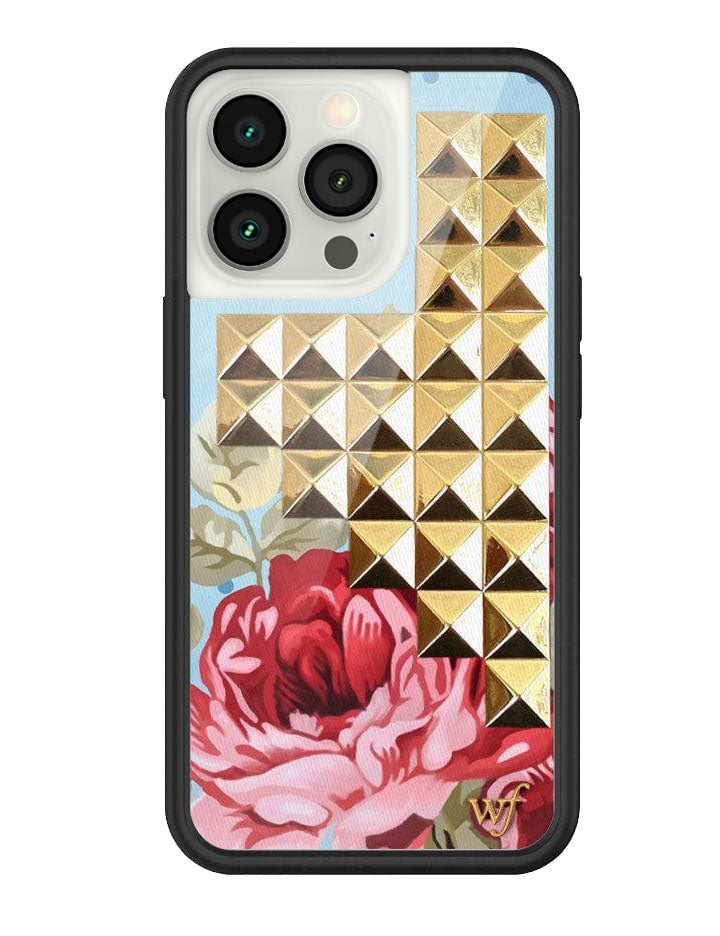 Blue Floral Stud iPhone Case from Wildflower Cases