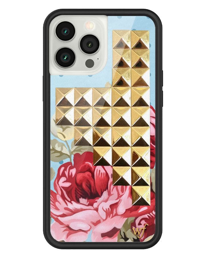 Blue Floral Stud iPhone Case from Wildflower Cases