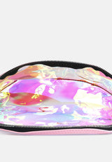 Pink Clear Hologram Fanny Pack from London Rag International