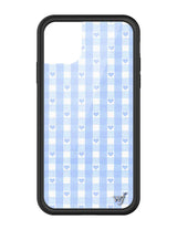 Blue Gingham Hearts iPhone Case from Wildflower Cases