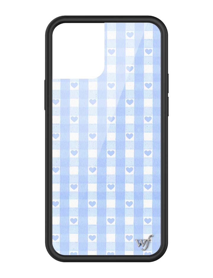 Blue Gingham Hearts iPhone Case from Wildflower Cases