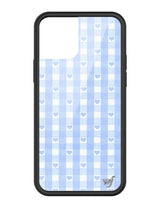 Blue Gingham Hearts iPhone Case from Wildflower Cases