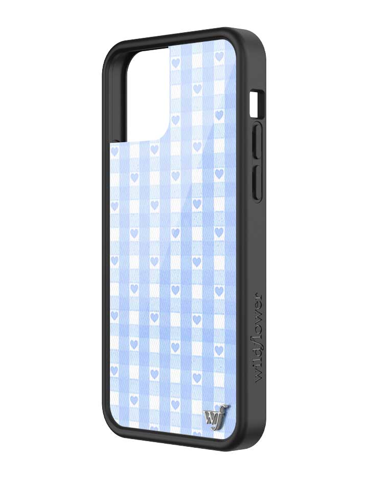 Blue Gingham Hearts iPhone Case from Wildflower Cases