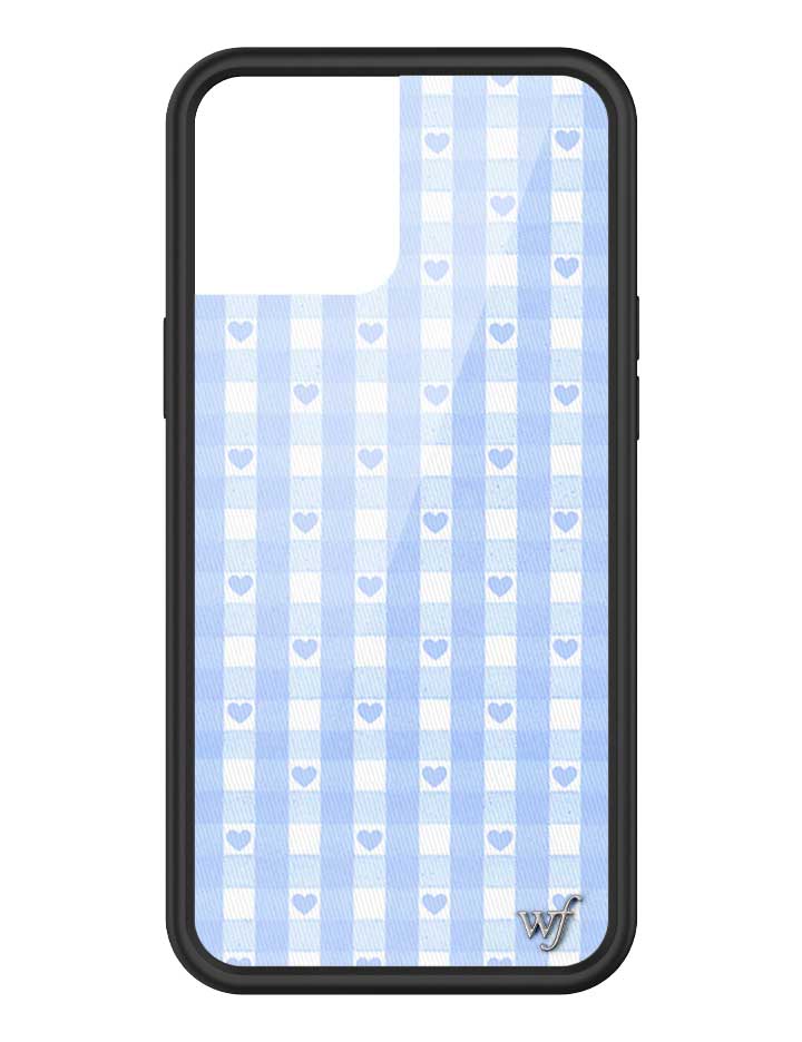 Blue Gingham Hearts iPhone Case from Wildflower Cases