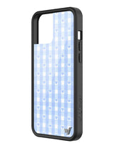 Blue Gingham Hearts iPhone Case from Wildflower Cases