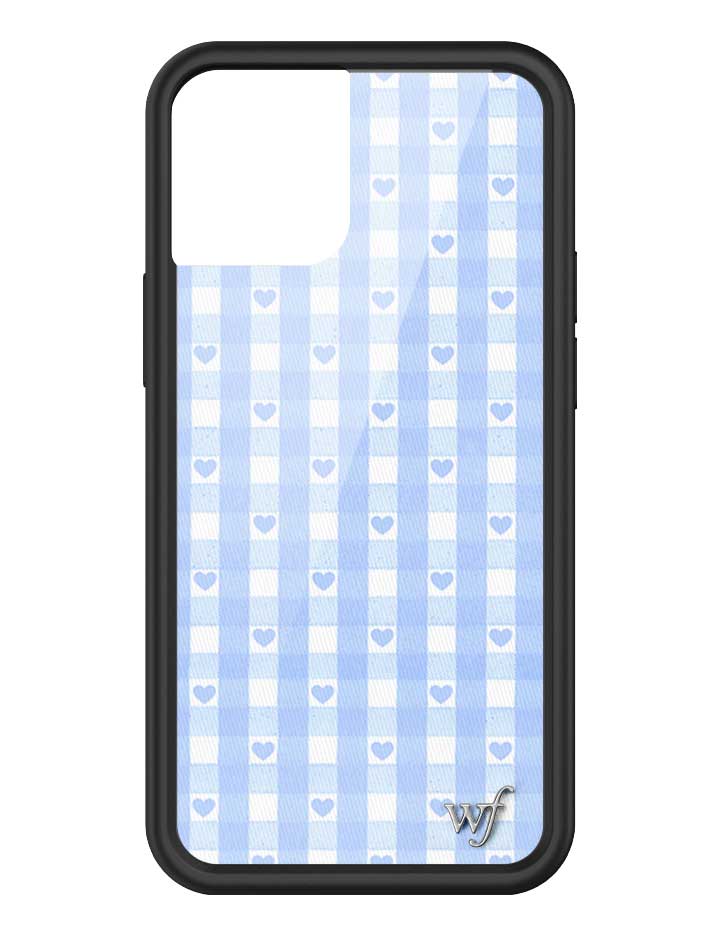 Blue Gingham Hearts iPhone Case from Wildflower Cases