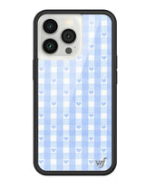 Blue Gingham Hearts iPhone Case from Wildflower Cases